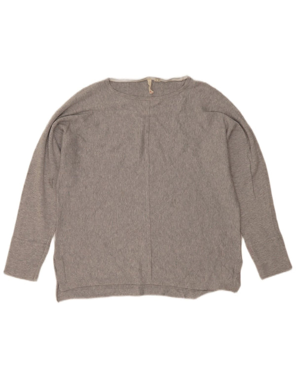 White Stuff Pull col bateau pour femme UK 14 Large Gris Moucheté