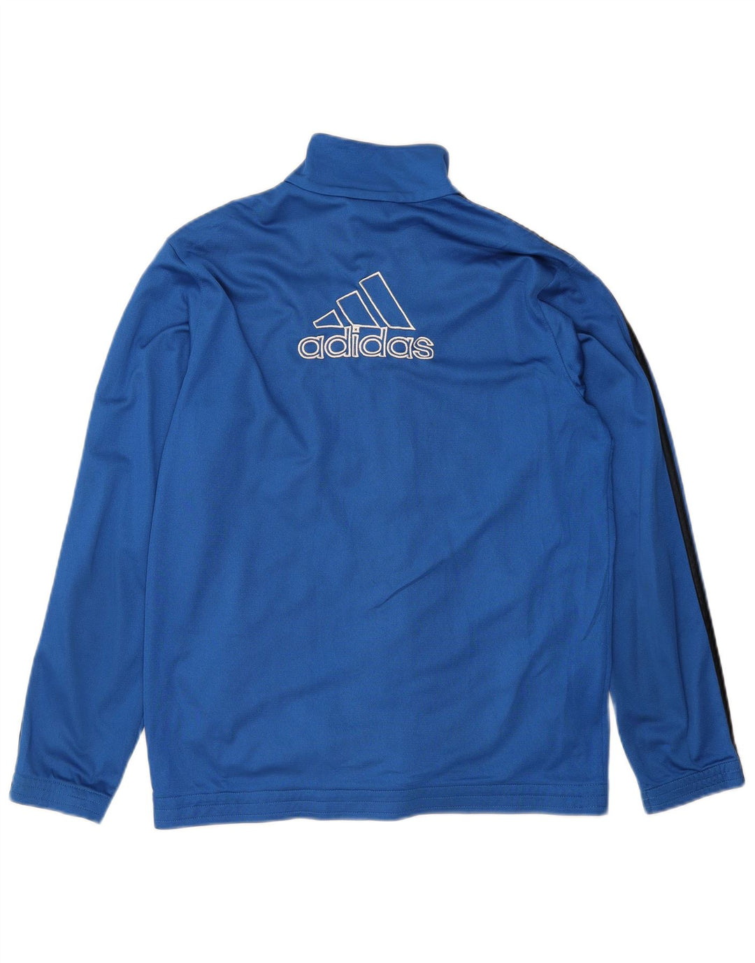 ADIDAS Mens Graphic Tracksuit Top Jacket UK 38/40 Medium Blue Polyester