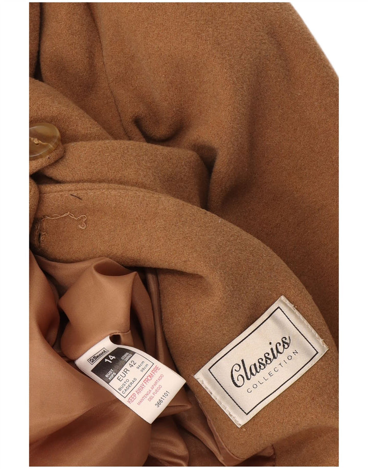 St. Bernard Manteau Femme UK 14 Grande Laine Beige