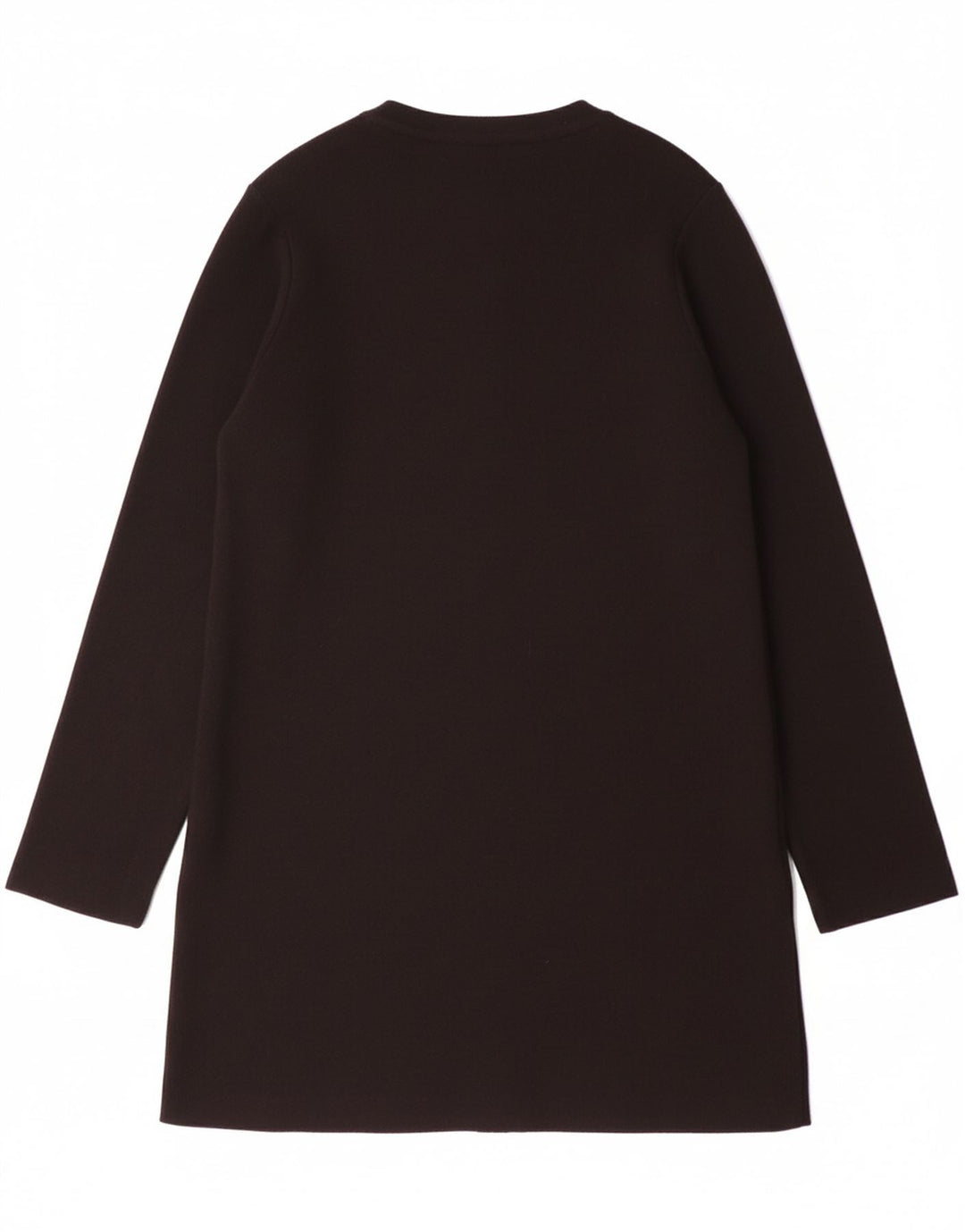 MARKS & SPENCER Womens Longline Cardigan Sweater UK 12 Medium Black Wool