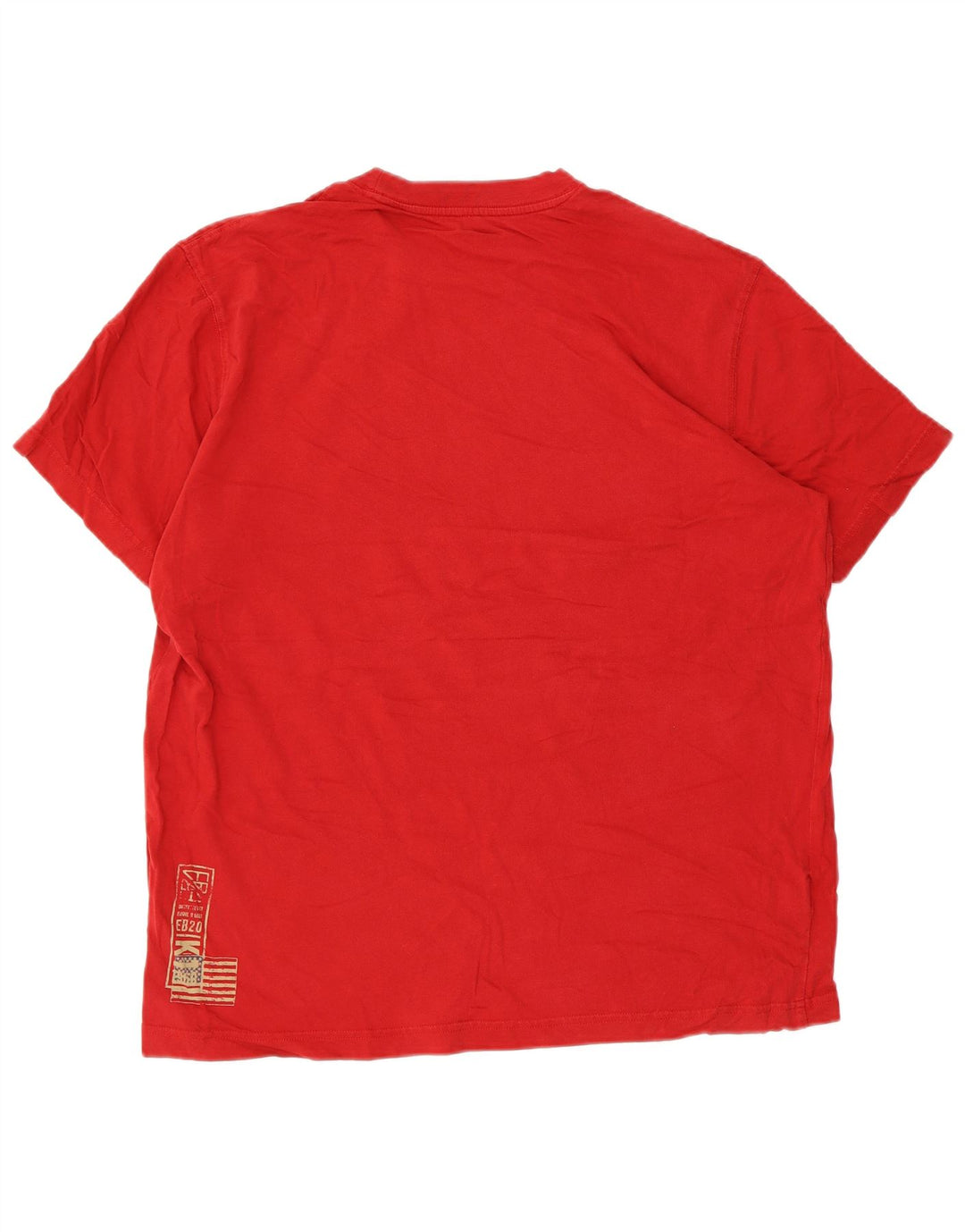 EDDIE BAUER T-Shirt Graphique Homme Grand Rouge Coton