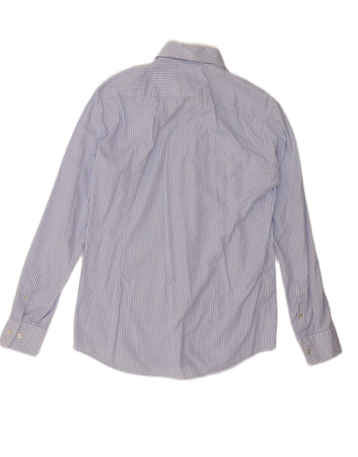 HUGO BOSS Mens Slim Fit Shirt Size 40 15 3/4 Medium Blue Striped