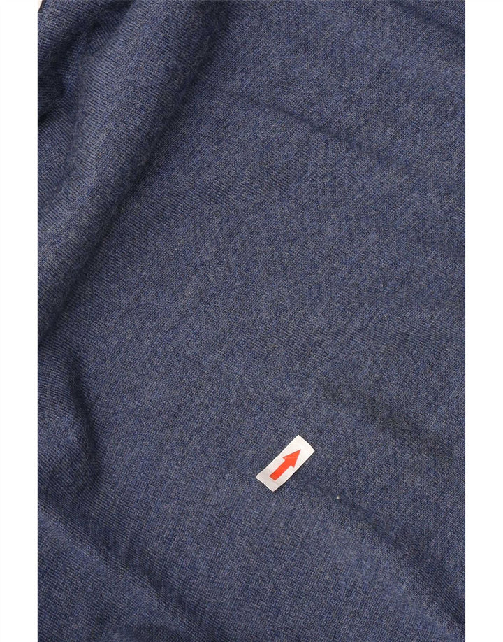 Tommy Hilfiger Pull Col V Homme Bleu Moyen Laine Mérinos