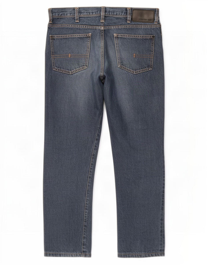 Calvin Klein Jean droit homme W36 L29 bleu coton