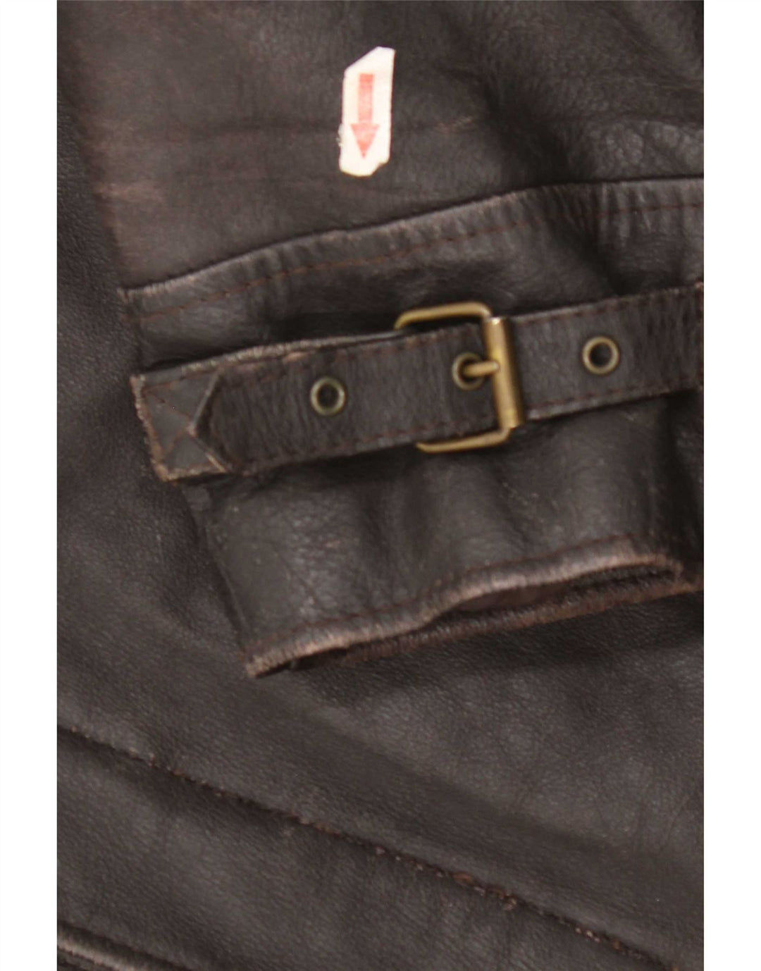 veste en cuir homme vintage UK 40 Grand cuir brun