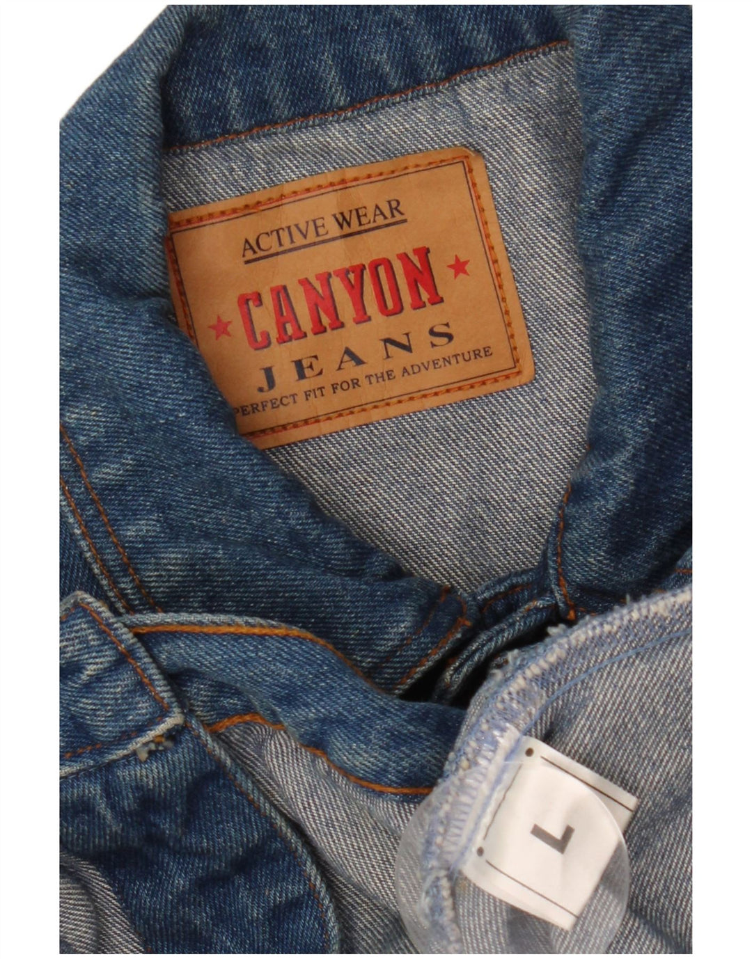 CANYON Veste en jean pour homme UK 40 Large Bleu Coton