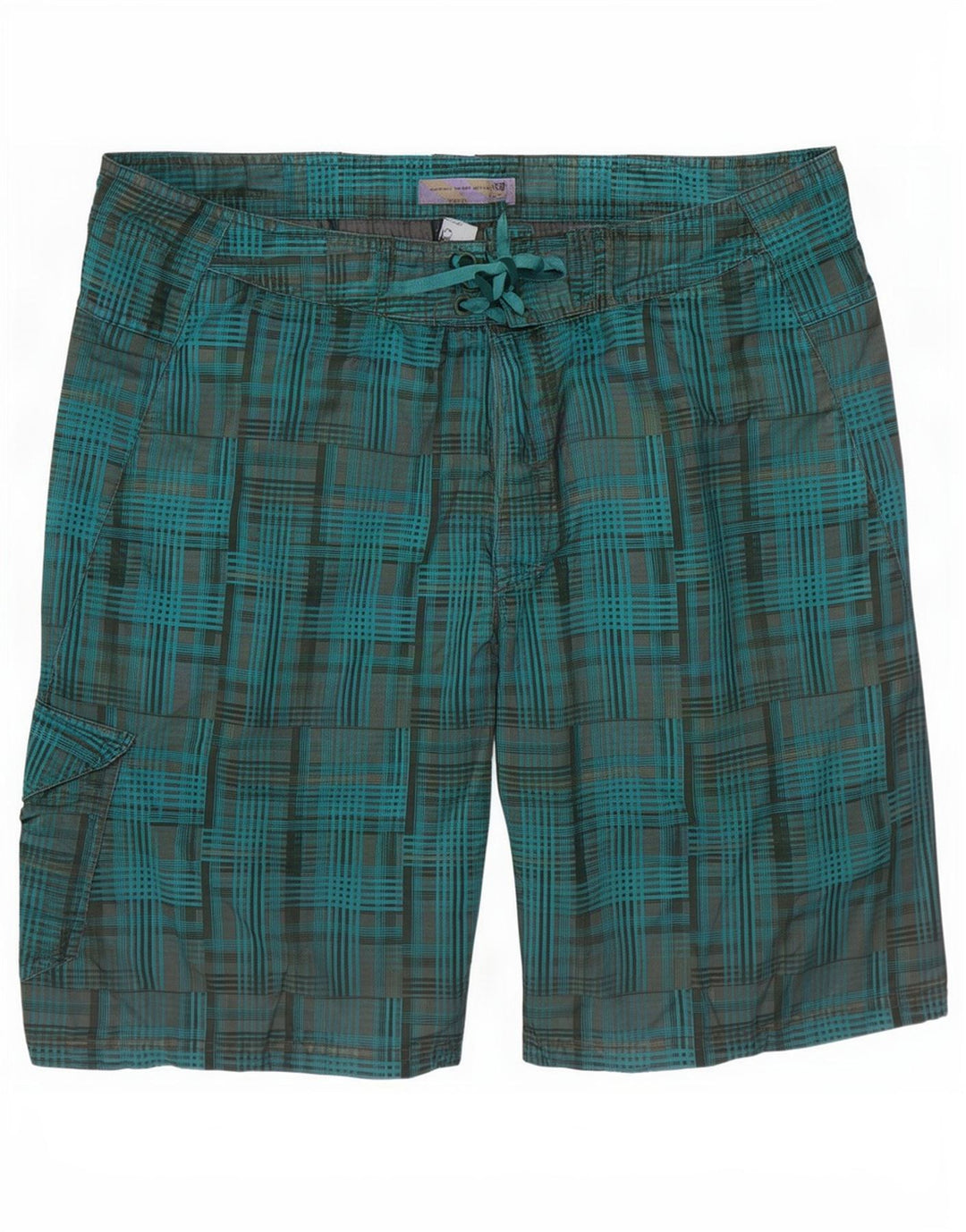 Fat Face Short de Bain Homme XL Bleu Carreaux Polyester