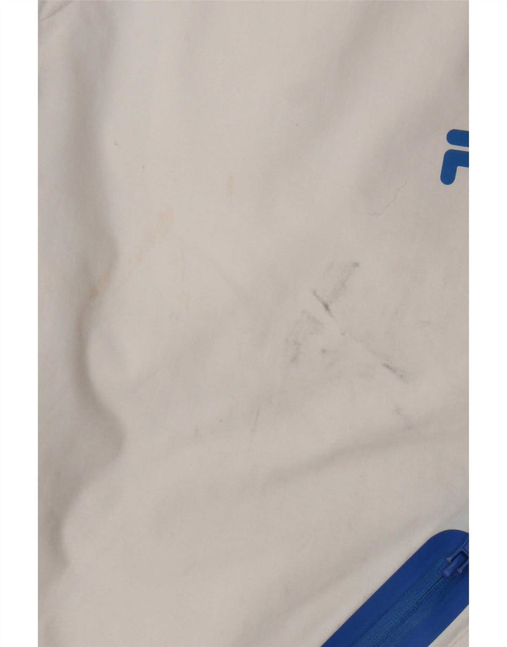 Fila Pantalon de ski homme en nylon color block blanc moyen