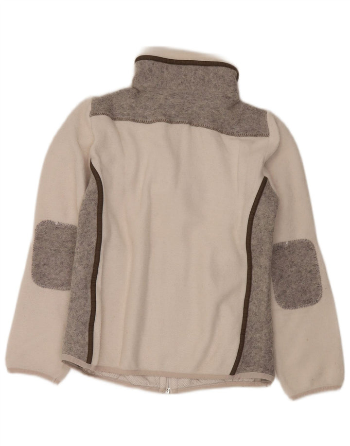 CMP Veste Polaire Femme UK 10 Small Blanc Colourblock