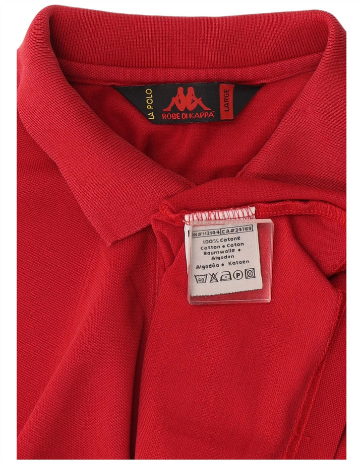 Kappa Polo Homme Grand Rouge Coton
