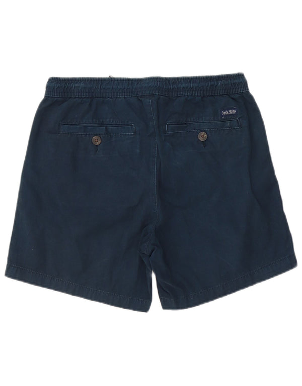 Jack Wills Short chino teint en pièce pour homme Petit W29 Bleu marine Coton