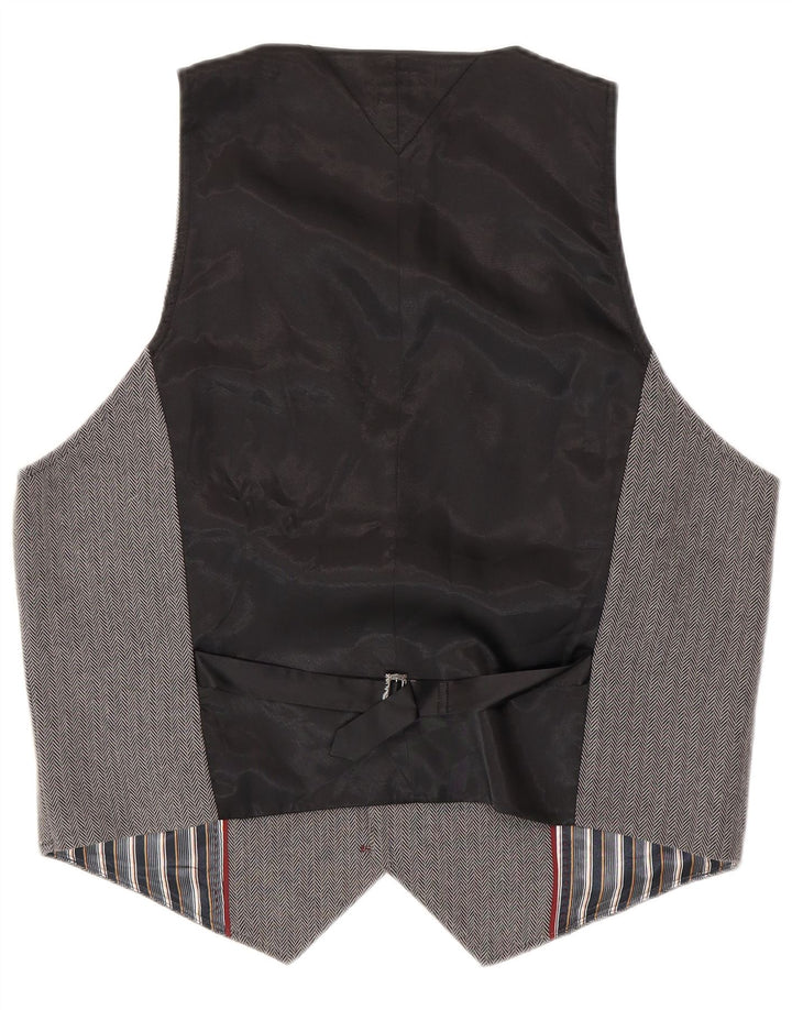 Tommy Hilfiger Gilet Homme XL Gris Chevrons Coton