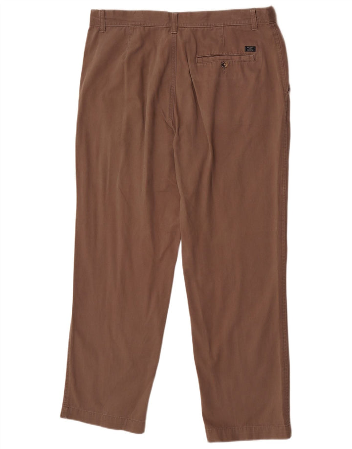 Marks & Spencer Pantalon Chino Coupe Regular Homme W36 L29 Marron Coton