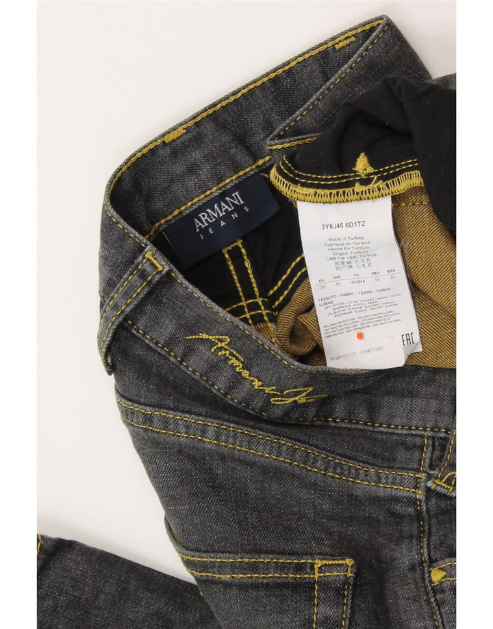 ARMANI Jean Droit Homme W33 L32 Gris Coton