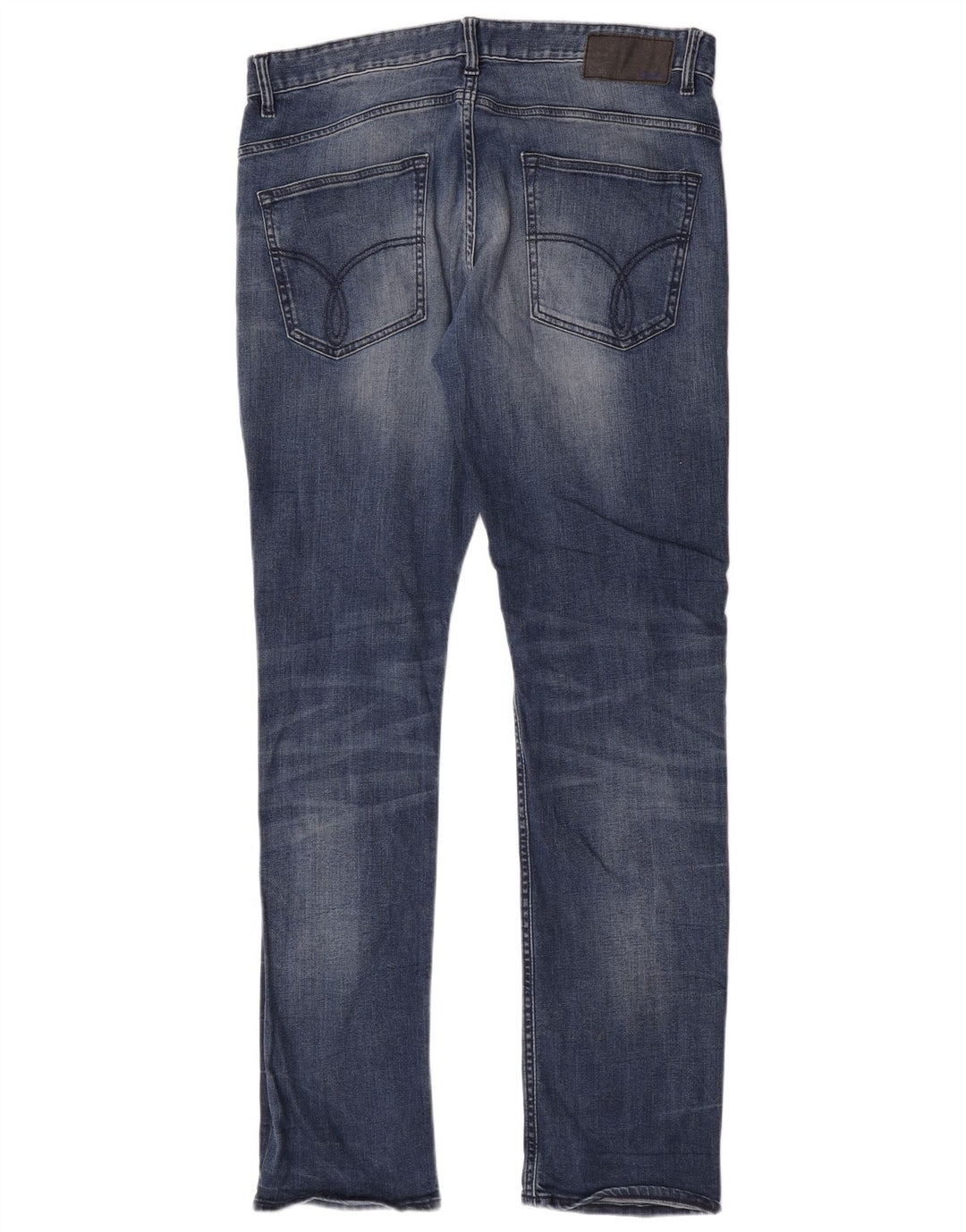 Calvin Klein Jean Slim Homme W34 L34 Bleu Coton