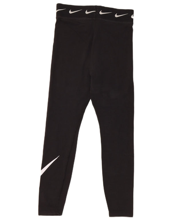 Nike Leggings graphiques pour femmes UK 12 coton noir moyen