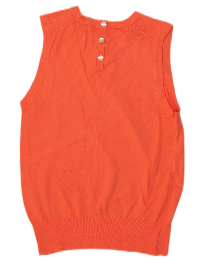 Zara Womens Vest Débardeur UK 10 Petit Orange