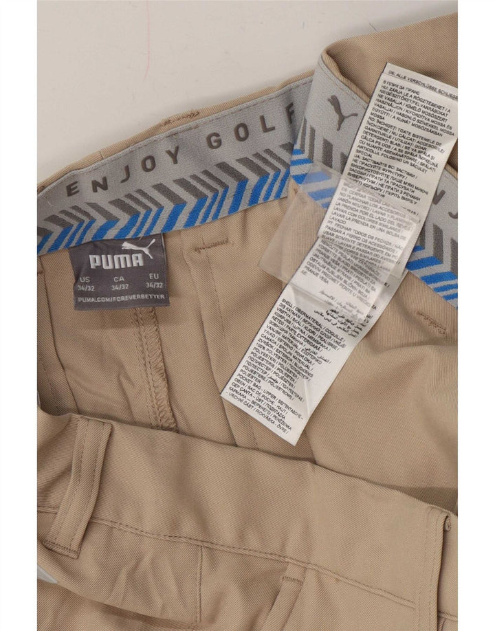Puma Pantalon Chino Slim Homme W34 L32 Beige Polyester