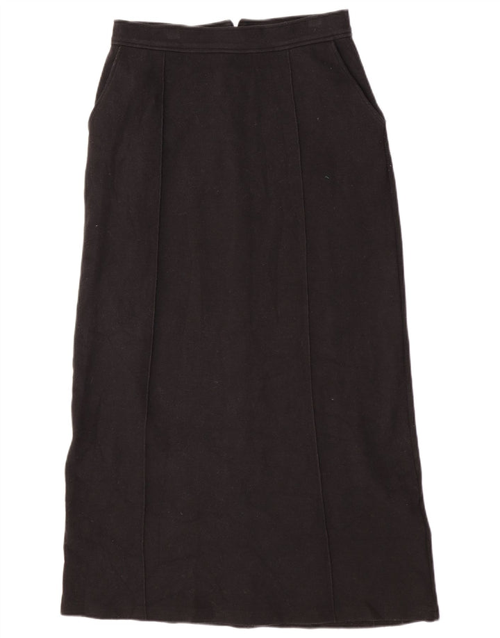 Zara Femme Jupe Maxi Taille Haute Moyen W30 Noir Polyester