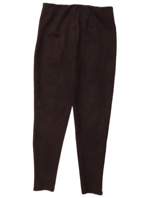 Zara Leggings Femme UK 44 Large Noir Polyester