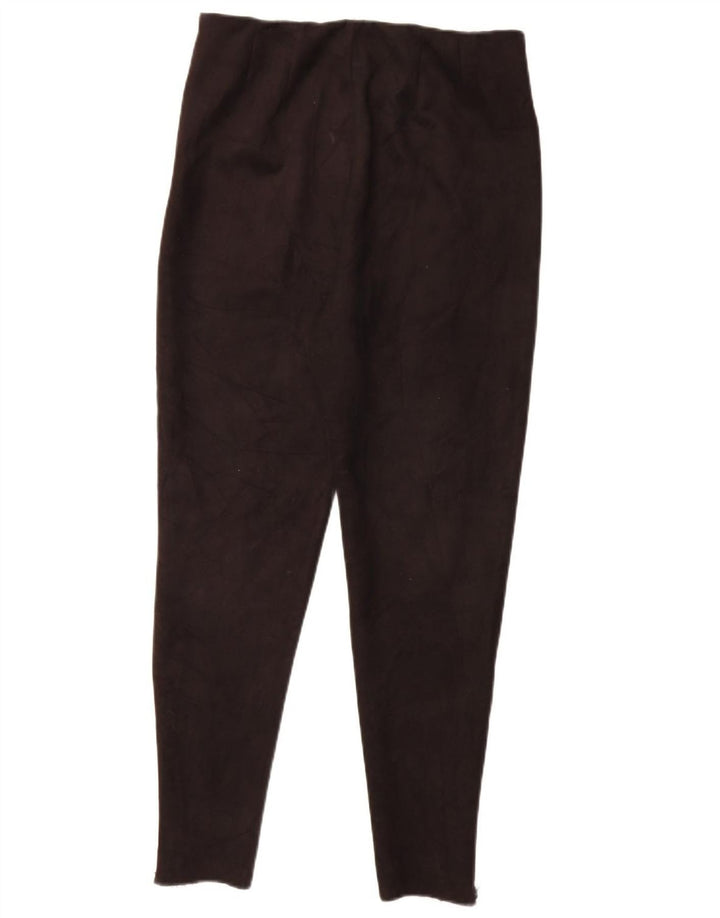 Zara Leggings Femme UK 44 Large Noir Polyester