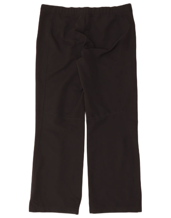Adidas Pantalon décontracté à jambe large pour femme UK 14 Large W34 L31 Noir Polyester