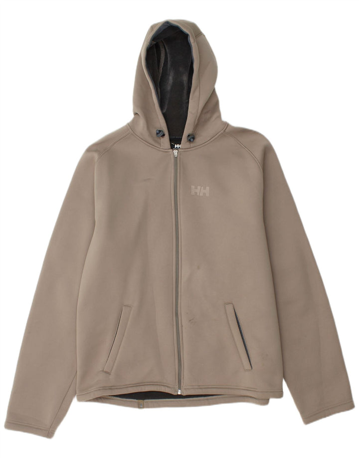 HELLY HANSEN Veste coupe-vent à capuche pour homme UK 40 Large Gris Polyester