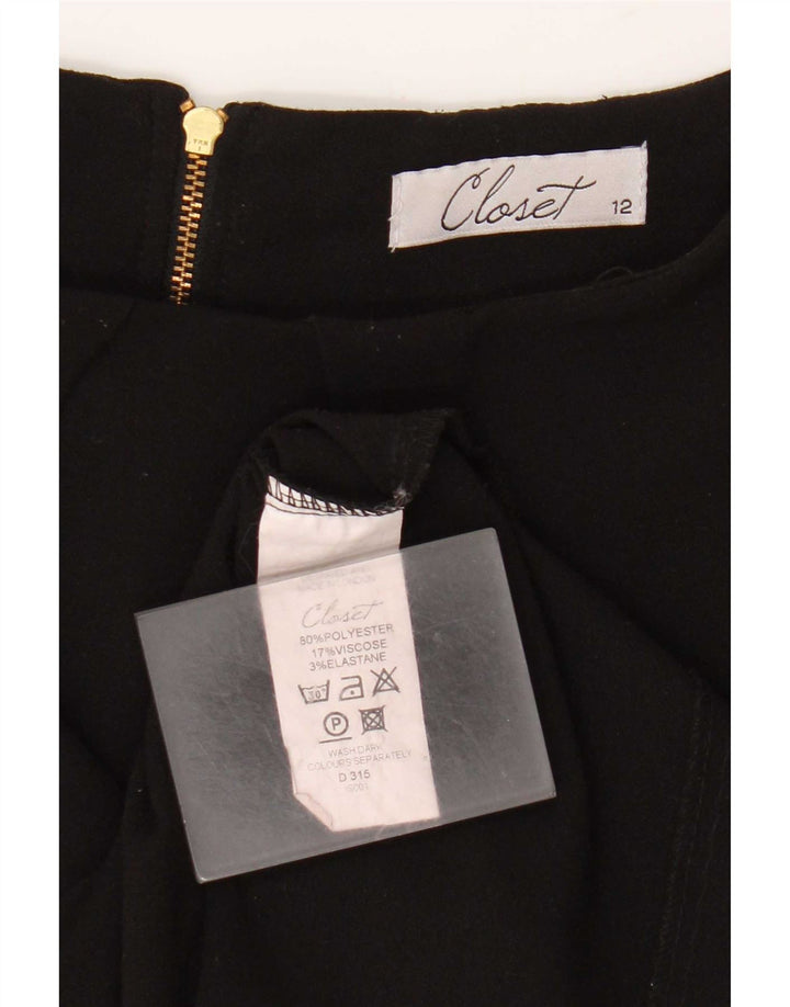 CLOSET Robe fourreau pour femme UK 42 Medium Noir Polyester