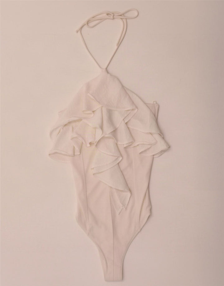 Zara Body sans manches pour femme UK 8 Small Blanc