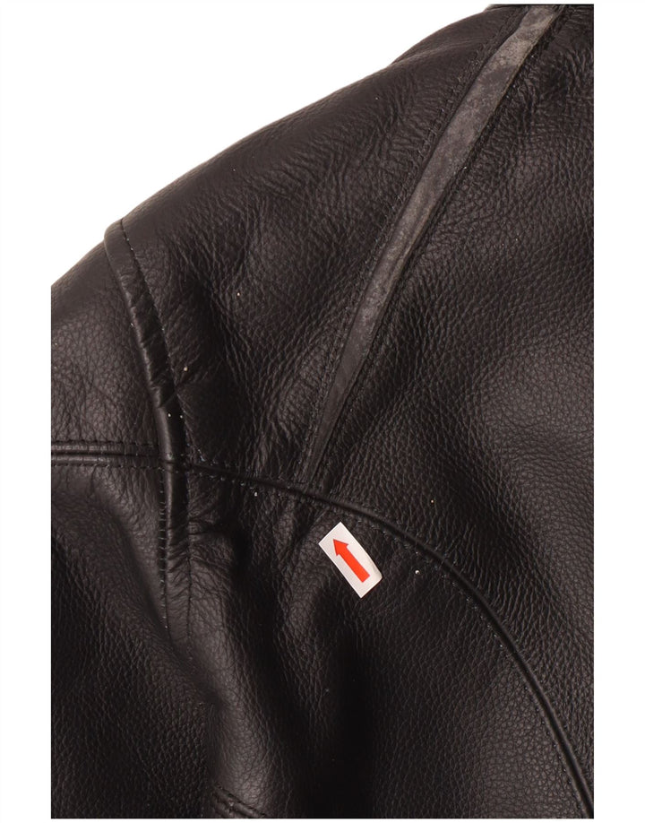 LEWIS Veste de motard en cuir pour femme UK 18 XL Cuir noir