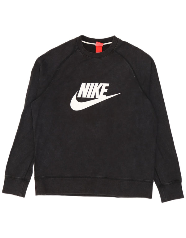 Nike Sweat-shirt graphique pour homme XL en coton noir