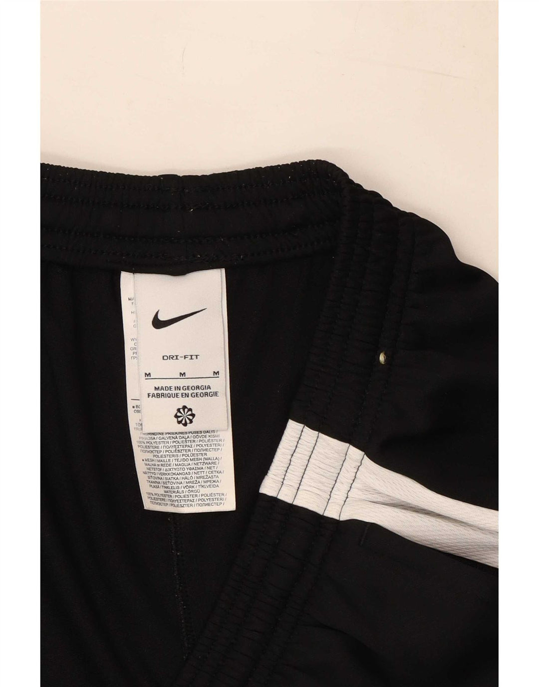 Nike Pantalon de survêtement Dri Fit pour homme en polyester color block noir moyen