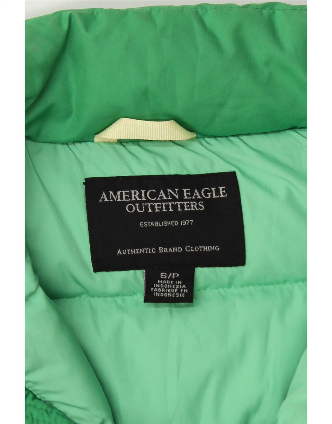 American Eagle Outfitters Gilet rembourré pour femme UK 10 Petit Vert Polyester