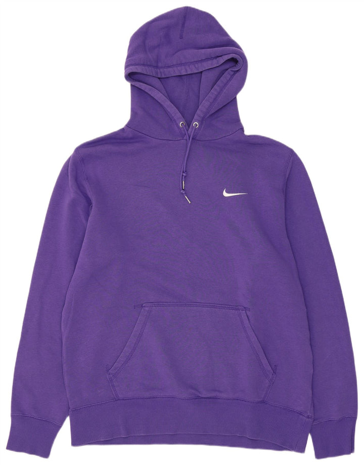 Nike Pull à capuche pour homme en coton violet Taille L