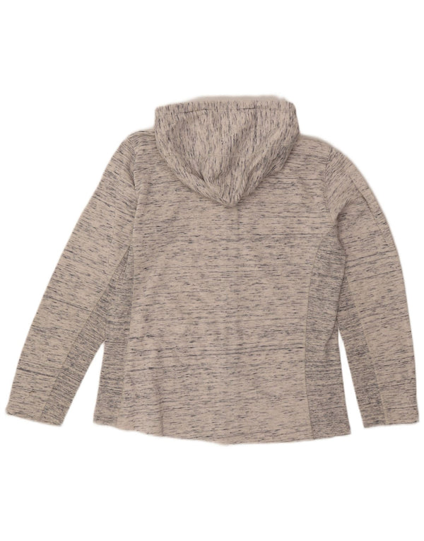 CHAMPION Pull à capuche zippé pour femme UK 18 XL Gris moucheté