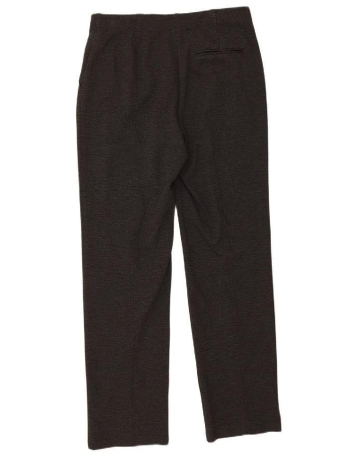 Marks & Spencer Pantalon droit femme UK 12 Medium W30 L29 Gris Viscose