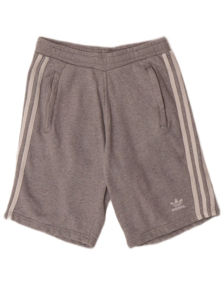Adidas Short de sport pour homme Petit coton gris
