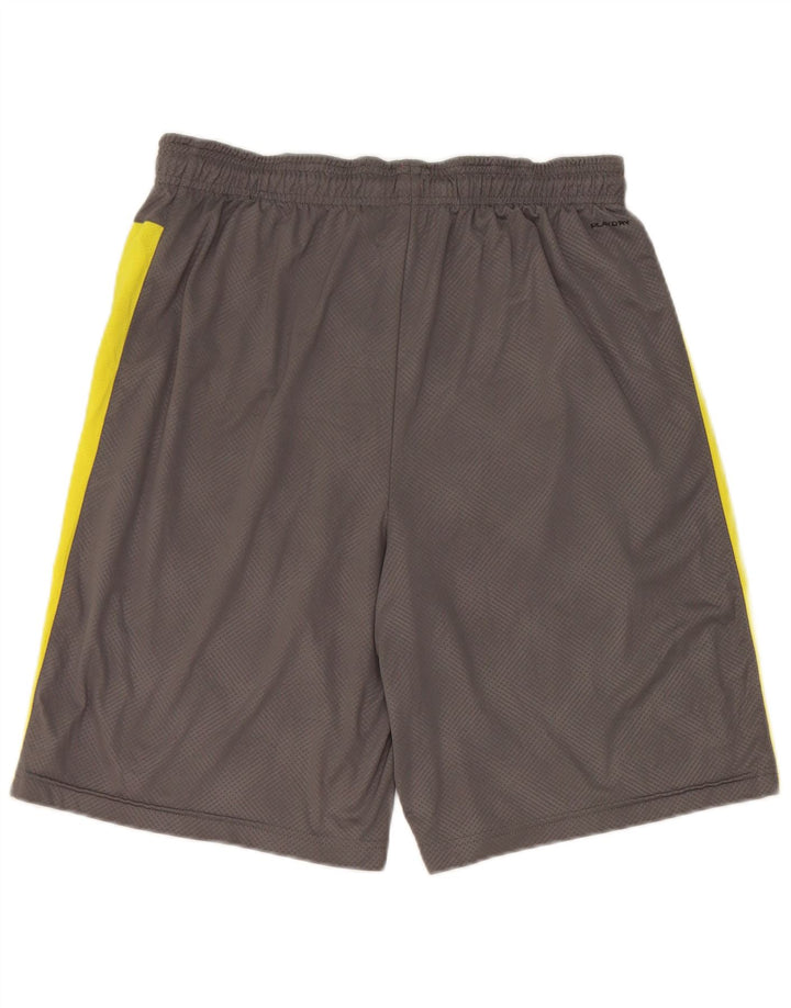 Reebok Short de Sport Homme Gris Moyen Colourblock Polyester