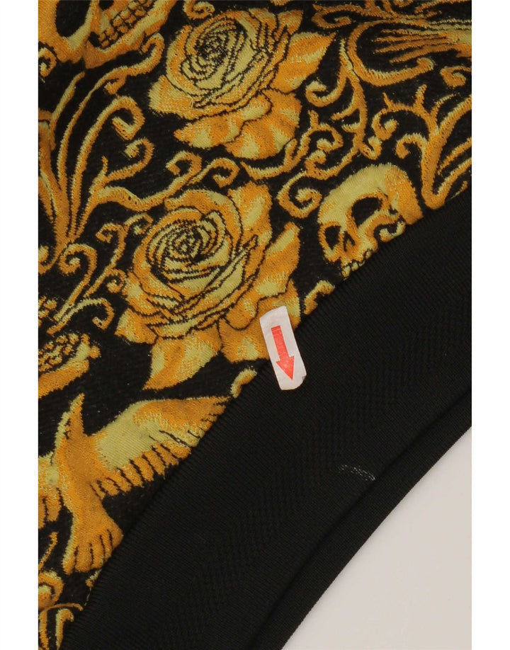 Zara Sweat-shirt pour homme en polyester à motif floral petit noir