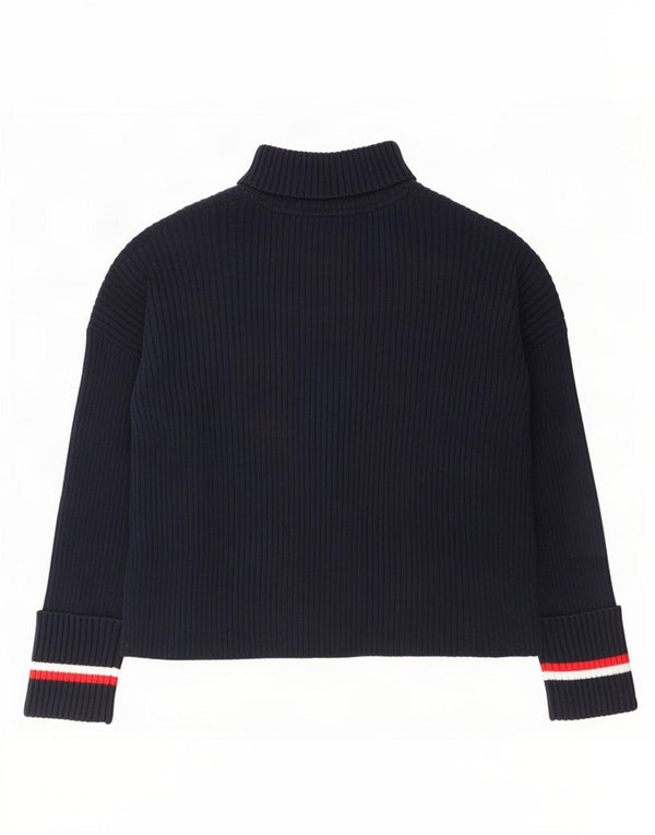 Tommy Hilfiger Pull col roulé pour femme UK 10 Petit Bleu marine