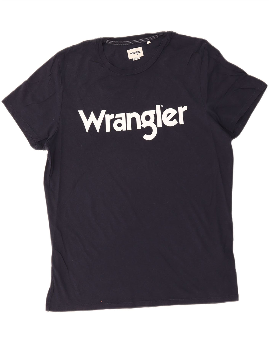 Wrangler T-Shirt Graphique Homme Bleu Marine Moyen Coton