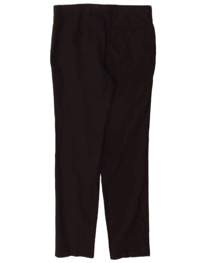 Marks & Spencer Pantalon de costume coupe slim pour homme W32 L33 Noir Polyester