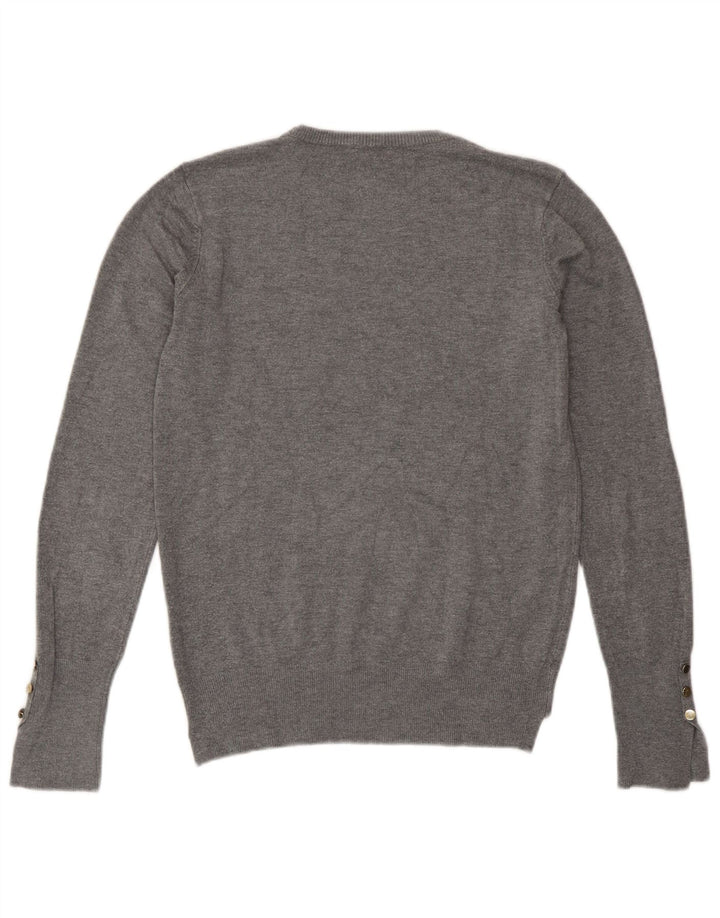 Zara Pull ras du cou pour femme UK 12 Gris moyen