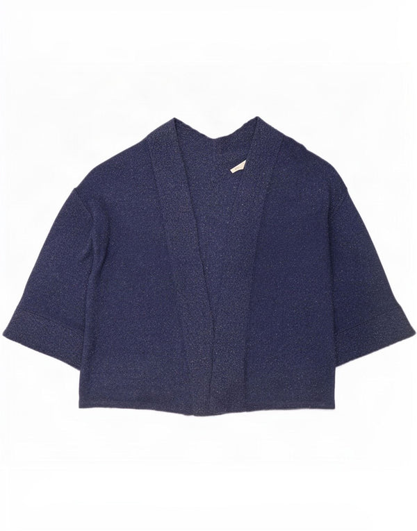 White Stuff Pull boléro surdimensionné à manches 3/4 pour femme UK 18 XL Bleu marine