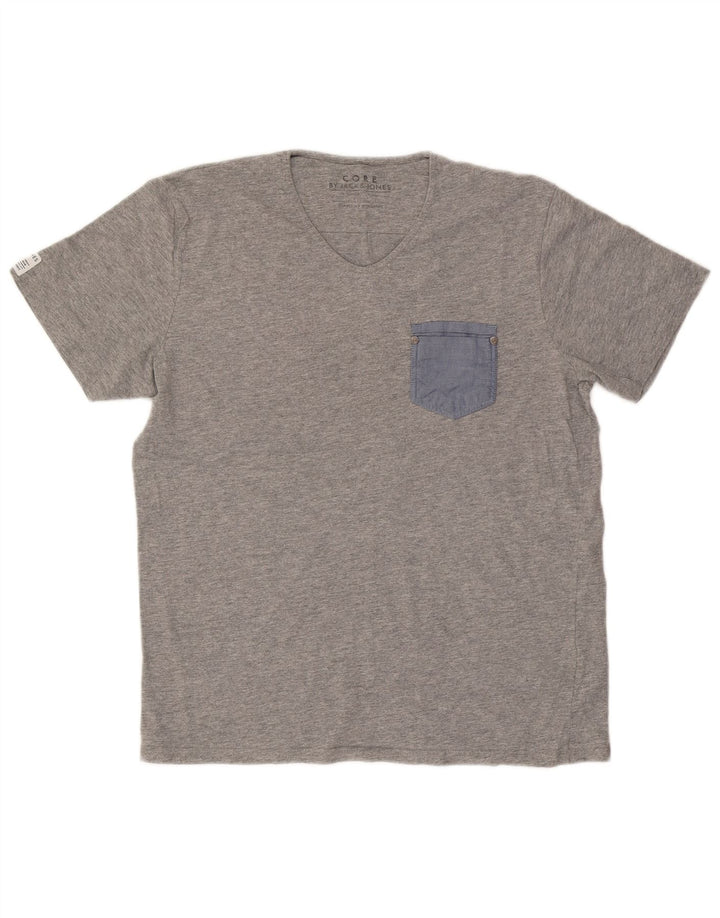 Jack & Jones T-Shirt Homme Top XL Gris Moucheté