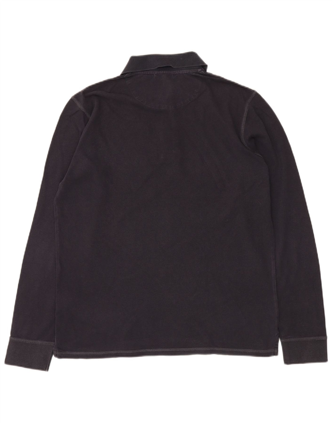 GEOX Polo à Manches Longues Respira Homme Bleu Marine Moyen