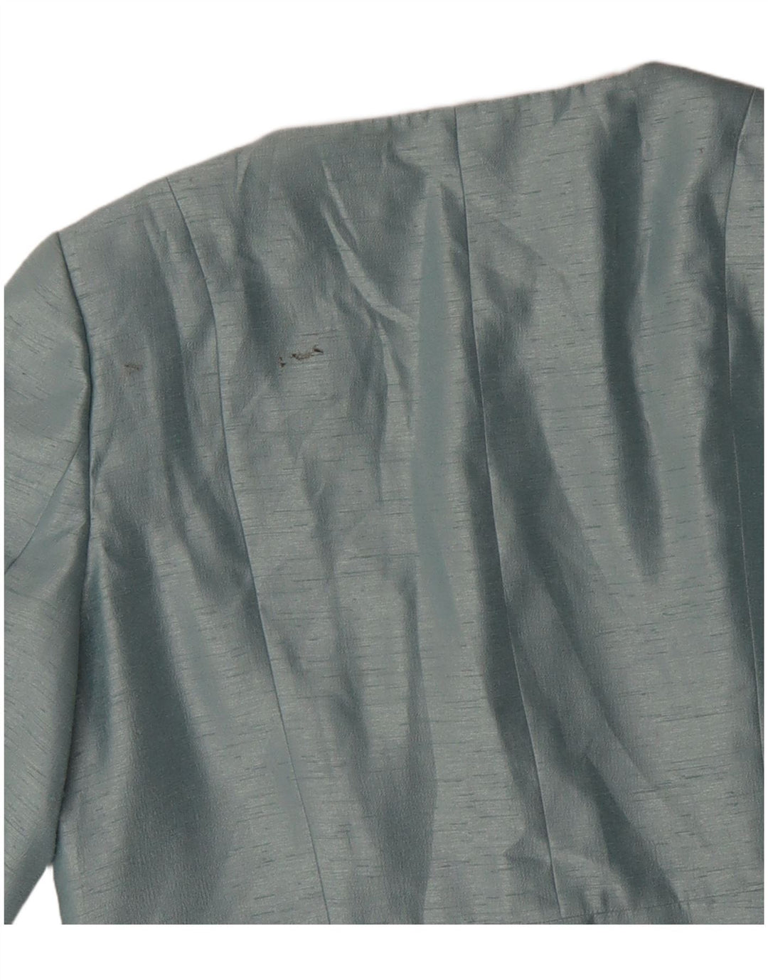 Jacques Vert Veste blazer courte à manches 3/4 pour femme UK 16 Large Bleu Viscose