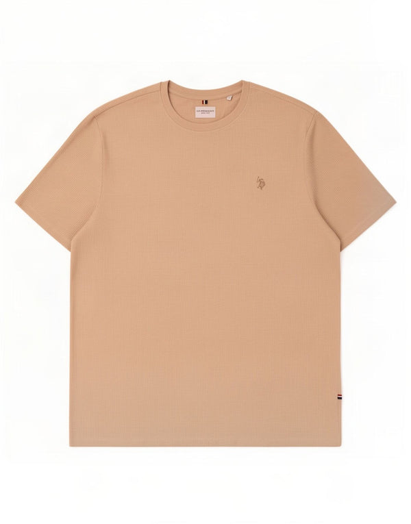 U.S. Polo Assn. T-Shirt Homme Top 2XL Coton Beige