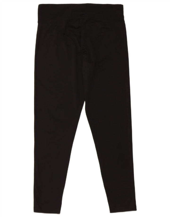 ADIDAS Womens Graphic Leggings UK 14 Large Black Polyester