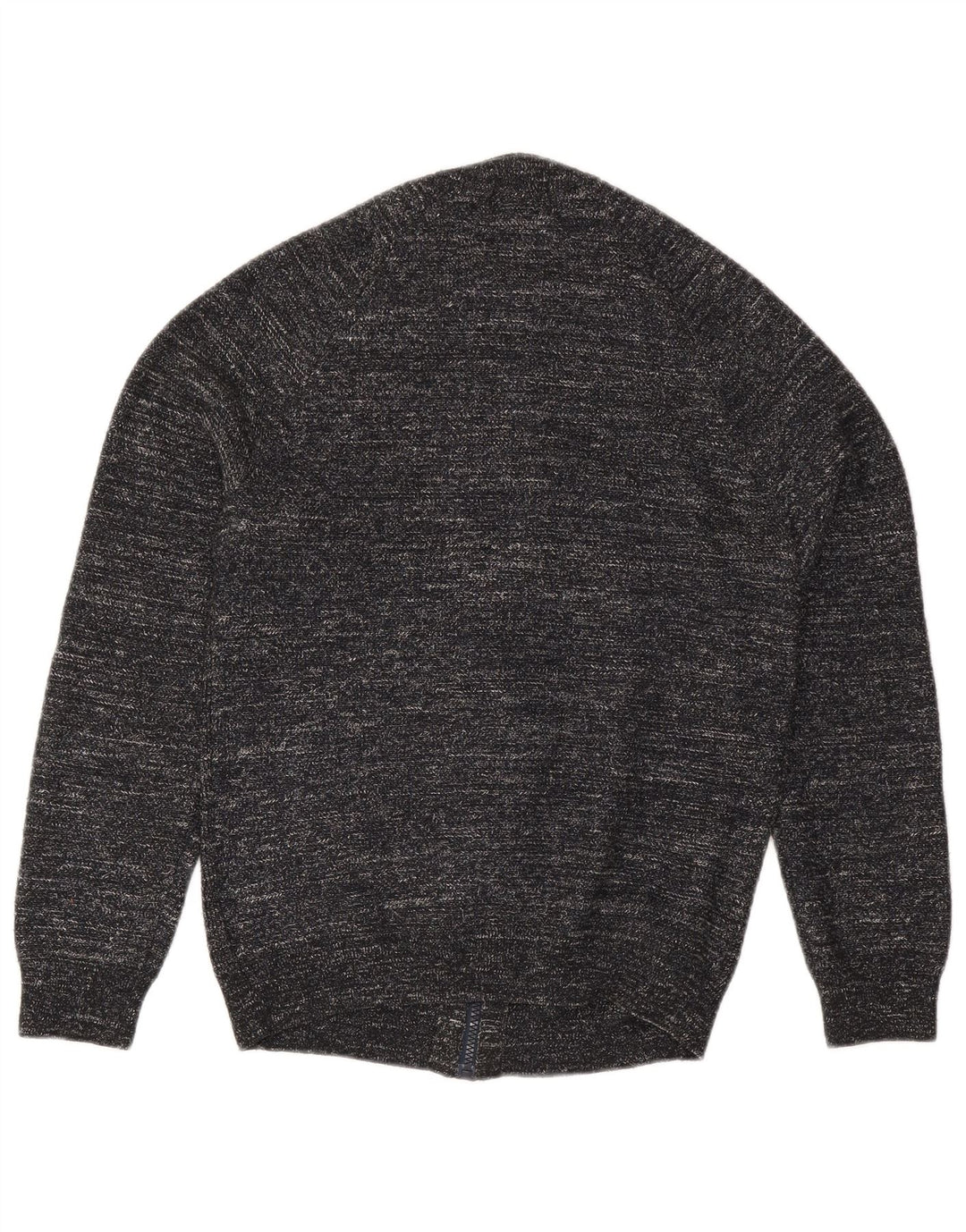 Marks & Spencer Pull Cardigan Homme Petit Polyester Moucheté Noir